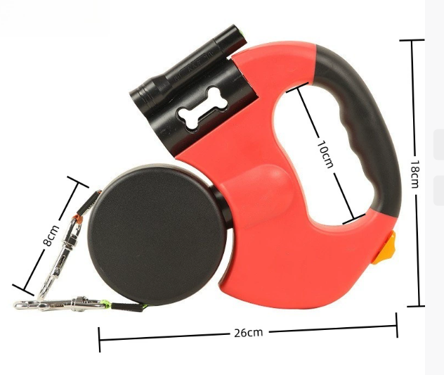 Retractable Dog Leash with Light